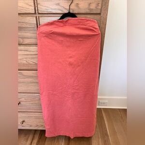 Free People Beach Strapless Coral Tube Maxi Dress
